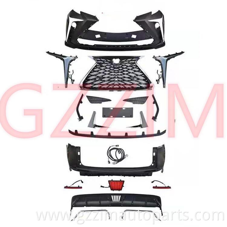 Plastic Front Rear Bumper Grille Head Lamp Fog Lamp Body Kits Dream Body Kits For Sienna 2022